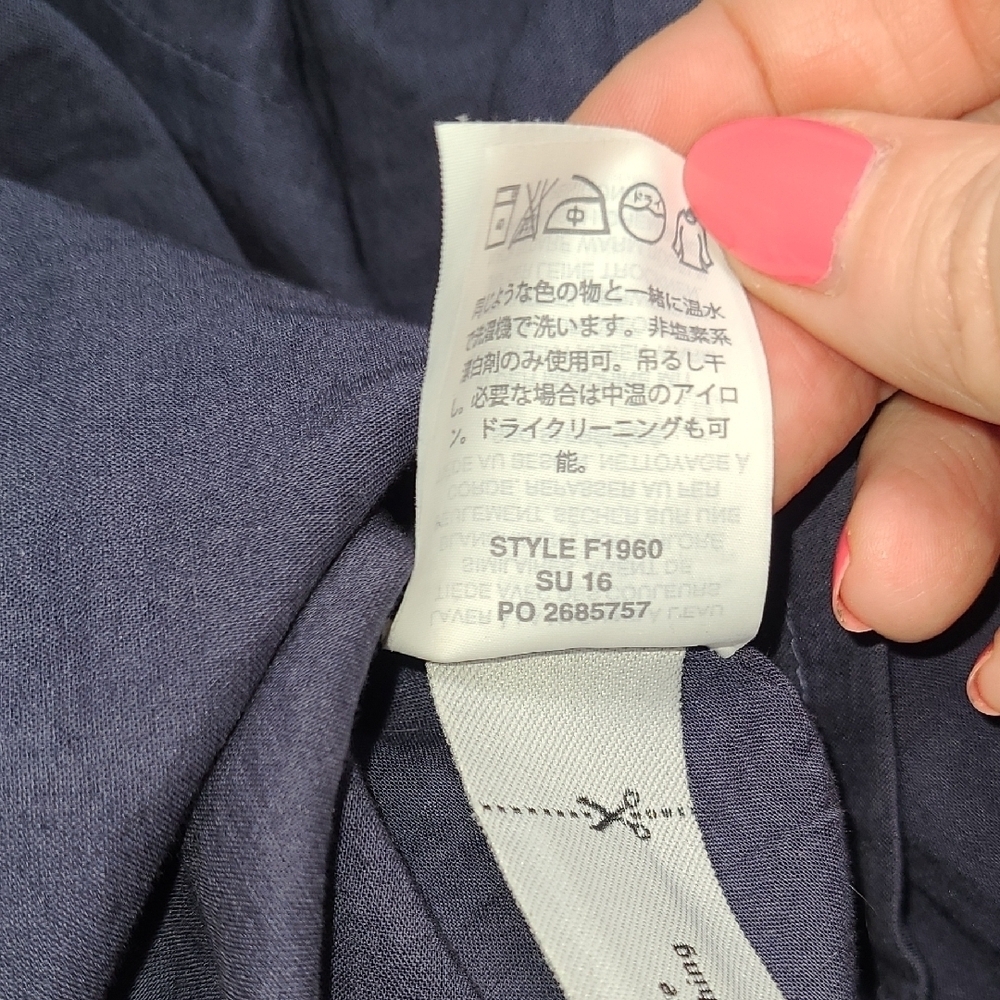 J. Crew Blue and White Spaghetti Strap Maxi Dress - Picture 9 of 9